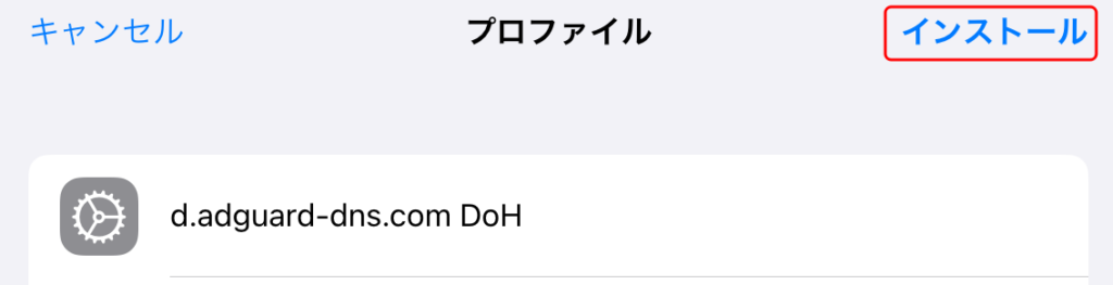 AdGuard DNS iOS設定 4