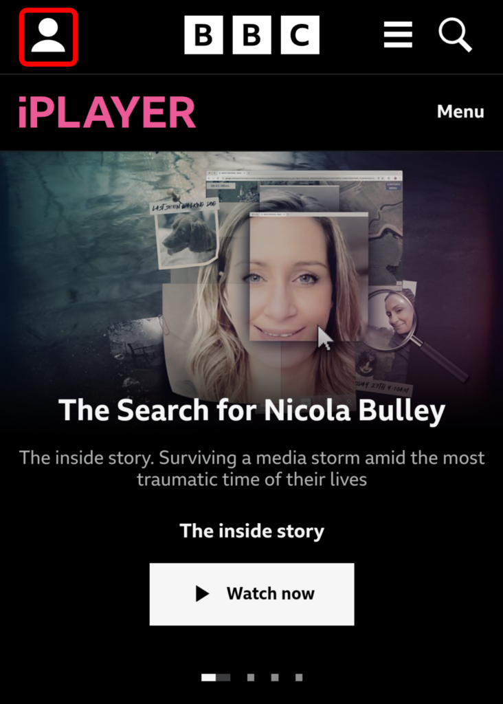 BBC iPlayer アカウント登録 1