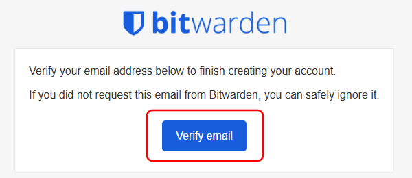 Bitwarden アカウント登録 3