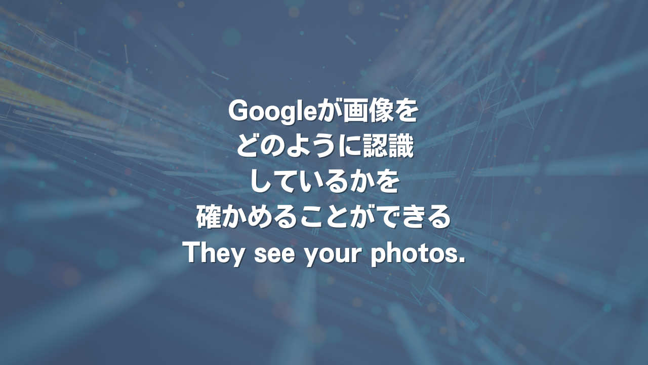 Googleが画像をどのように認識しているかを確かめることができる「They see your photos.」