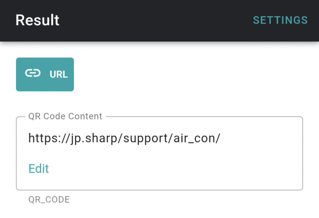 QRコードアプリSimple QR 02