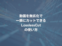 動画を無劣化で一瞬にカットできる LosslessCut の使い方