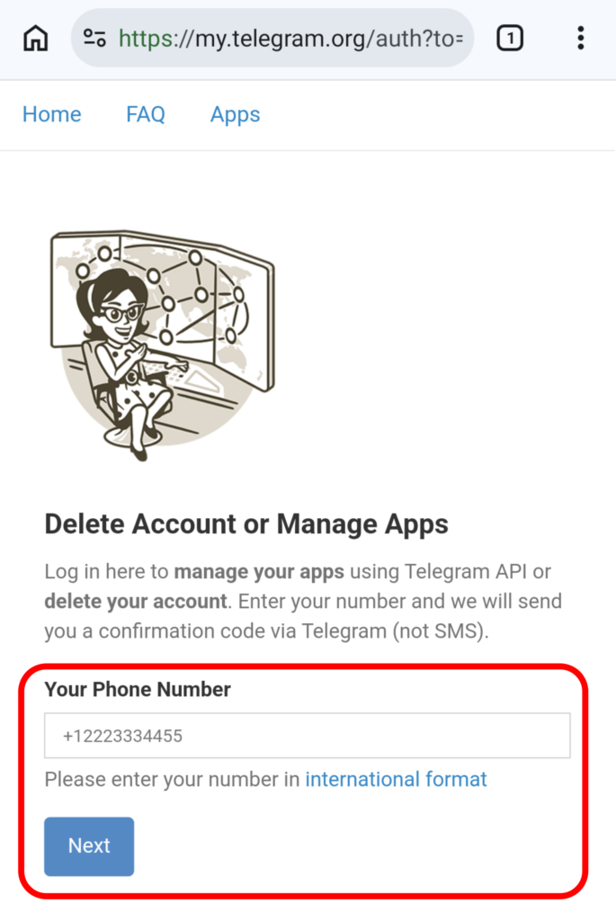 テレグラム アカウント削除 1
