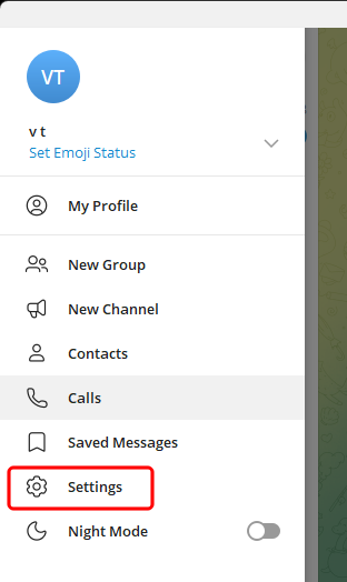 テレグラム データエクスポート 2